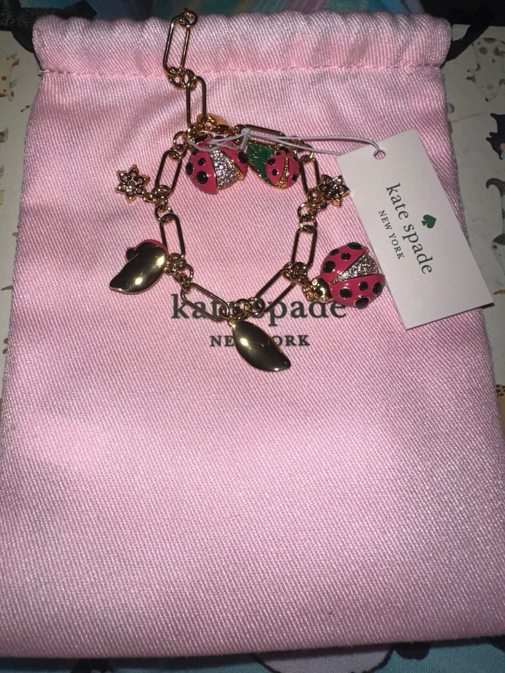 Kate Spade Ladybug Charm Bracelet